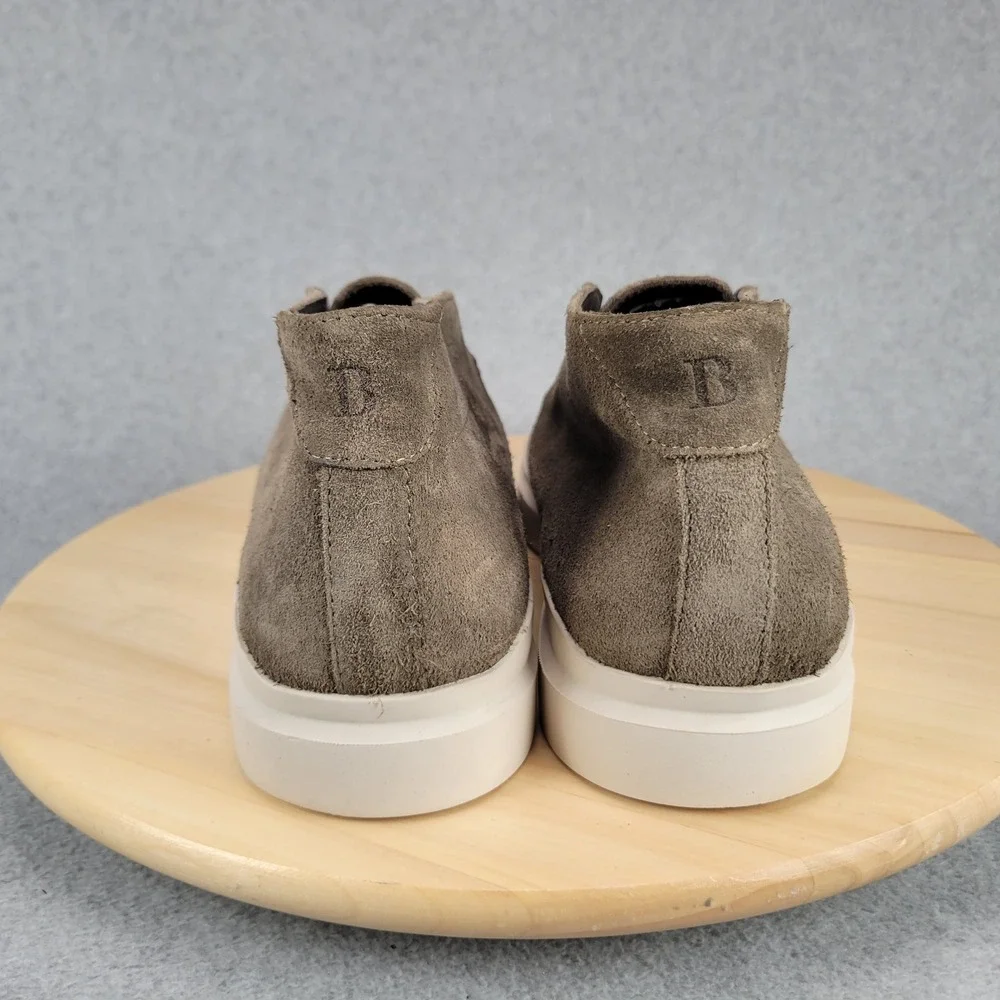Boggi Milano Suede Chukka Boots Mens EU 43 Gray Slip On Moc Toe Portugal